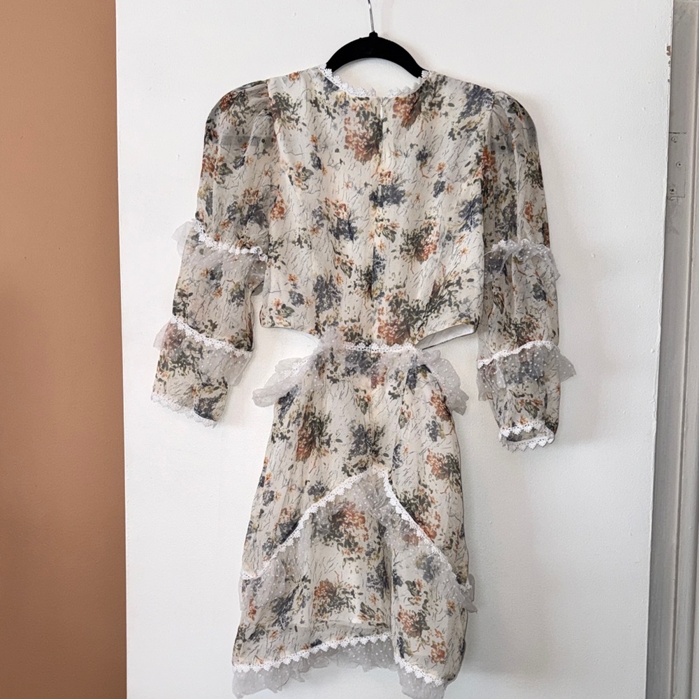 Seven Wonders Floral Lace Trim Dress - Picture 6 of 7